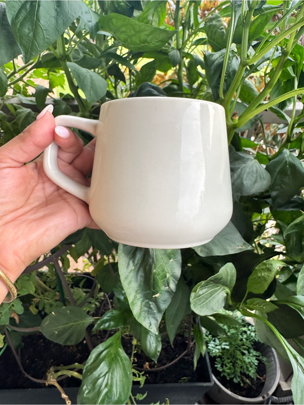 Cream Ceramic Coffee Mug - Minimalist Home Dining Cup